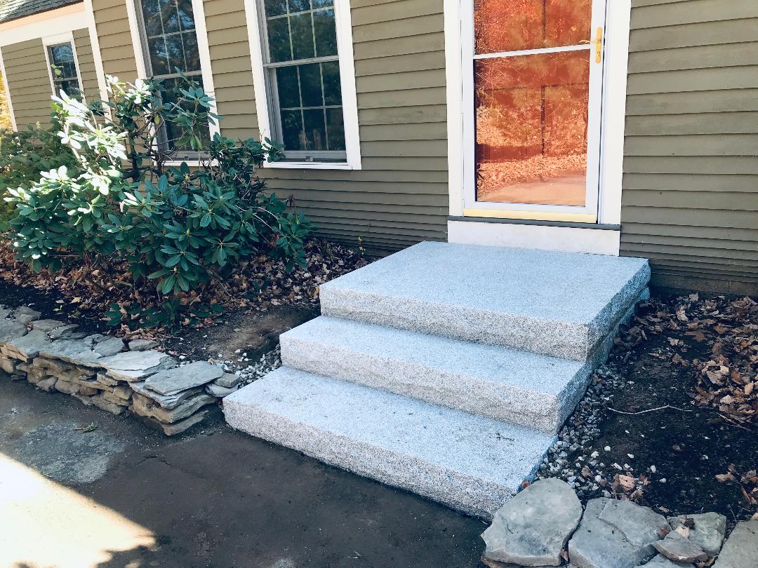 custom design and installation front steps